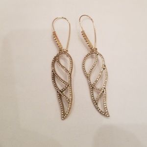 Betsey Johnson feather earrings